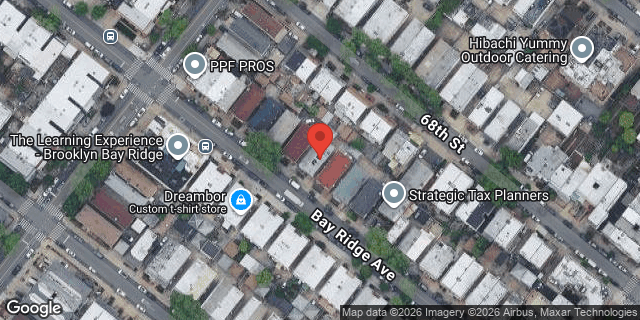 Aerial map of 1027 BAY RIDGE AVENUE, Brooklyn