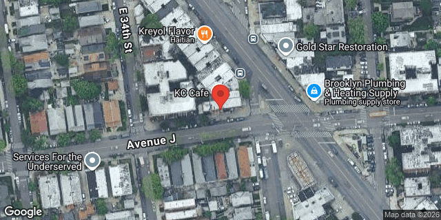 Aerial map of 3417 AVENUE J, Brooklyn