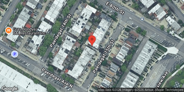 Aerial map of 23 PAERDEGAT 15 STREET, Brooklyn