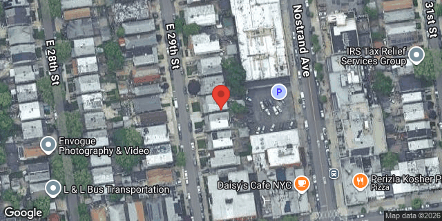 Aerial map of 965 EAST 29 STREET, Brooklyn