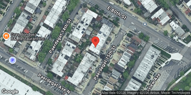 Aerial map of 27 PAERDEGAT 15 STREET, Brooklyn