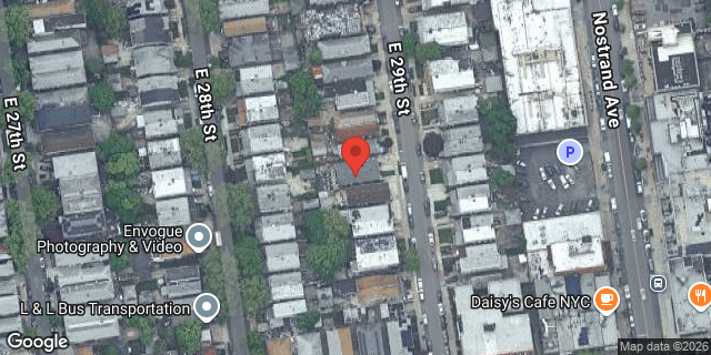 Aerial map of 962 EAST 29 STREET, Brooklyn