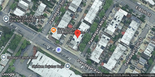 Aerial map of 9 PAERDEGAT 14 STREET, Brooklyn