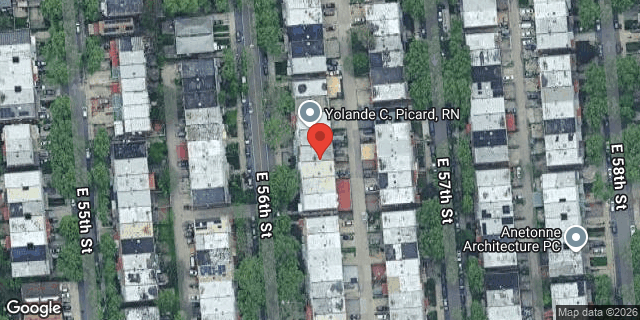 Aerial map of 1157 EAST 56 STREET, Brooklyn