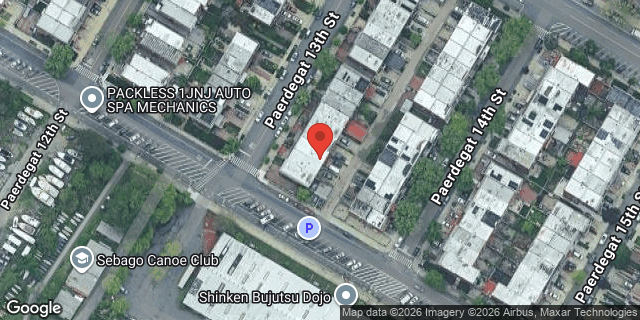 Aerial map of 8 PAERDEGAT 13 STREET, Brooklyn