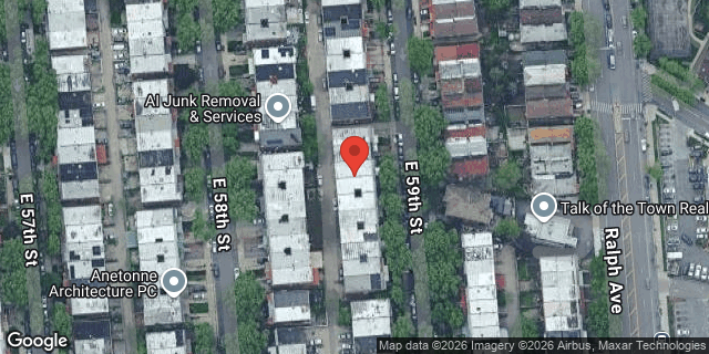 Aerial map of 1040 EAST 59 STREET, Brooklyn