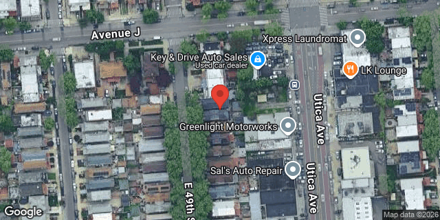 Aerial map of 1369 EAST 49 STREET, Brooklyn