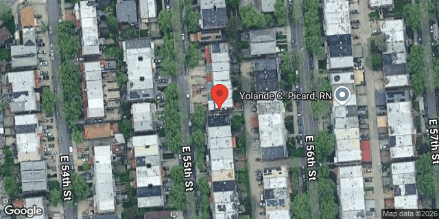Aerial map of 1193 EAST 55 STREET, Brooklyn