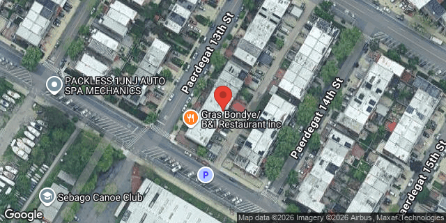 Aerial map of 12 PAERDEGAT 13 STREET, Brooklyn