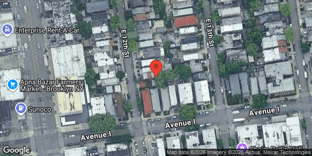 Aerial map of 883 EAST 12 STREET, Brooklyn