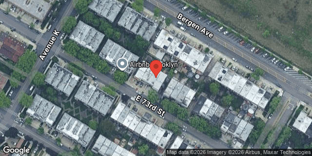 Aerial map of 1133 EAST 73 STREET, Brooklyn