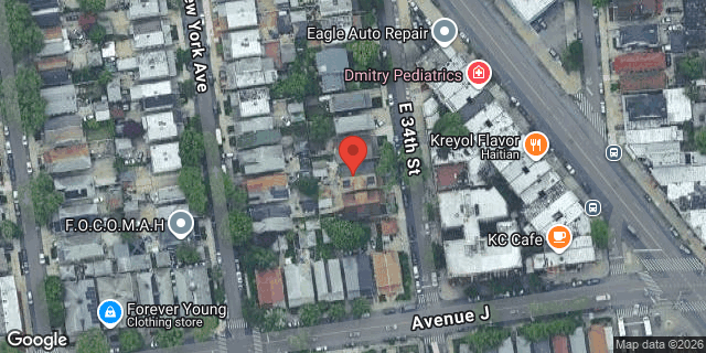 Aerial map of 1148 EAST 34 STREET, Brooklyn