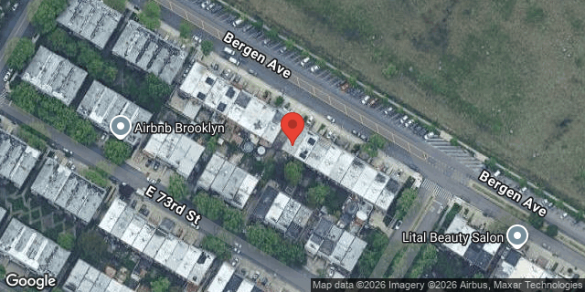 Aerial map of 1150 BERGEN AVENUE, Brooklyn