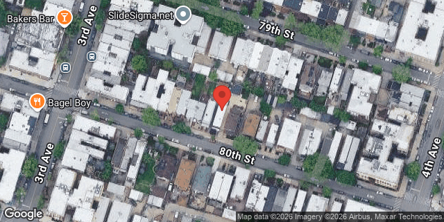 Aerial map of 335 80 STREET, Brooklyn