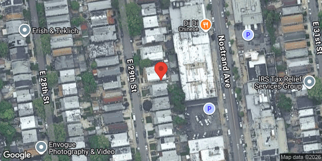 Aerial map of 949 EAST 29 STREET, Brooklyn
