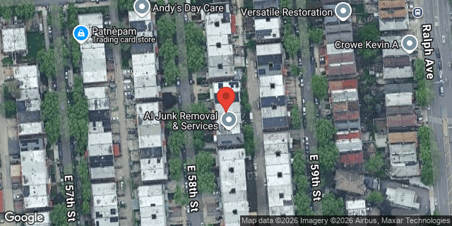 Aerial map of 1095 EAST 58 STREET, Brooklyn