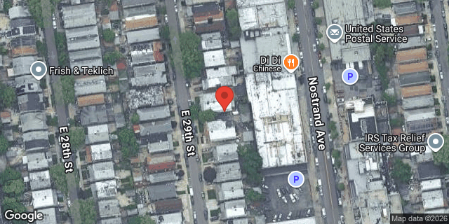 Aerial map of 943 EAST 29 STREET, Brooklyn