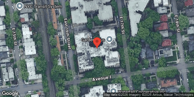 Aerial map of 1615 AVENUE I, Brooklyn