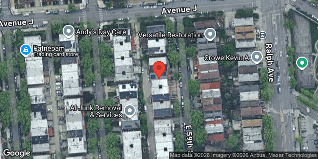 Aerial map of 1020 EAST 59 STREET, Brooklyn