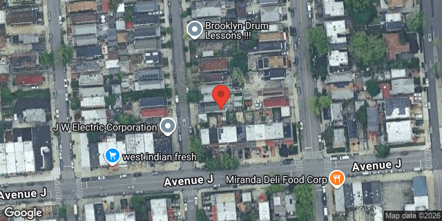 Aerial map of 1103 EAST 43 STREET, Brooklyn