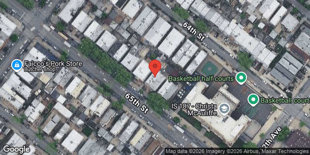 Aerial map of 1145 65 STREET, Brooklyn
