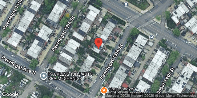 Aerial map of 25 PAERDEGAT 13 STREET, Brooklyn