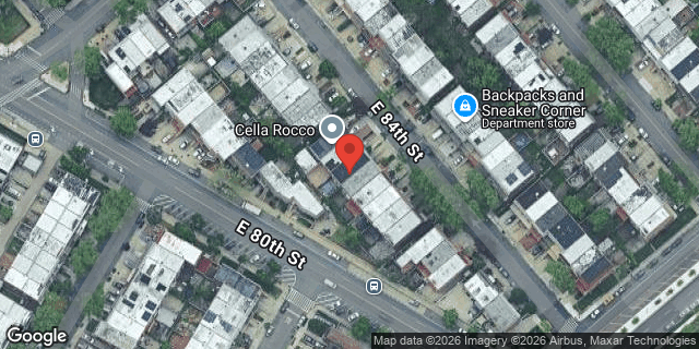 Aerial map of 1442 EAST 84 STREET, Brooklyn