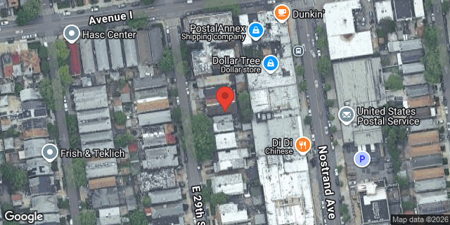 Aerial map of 923 EAST 29 STREET, Brooklyn