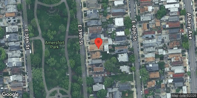 Aerial map of 1161 EAST 39 STREET, Brooklyn