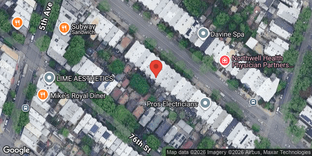 Aerial map of 544 BAY RIDGE PARKWAY, Brooklyn