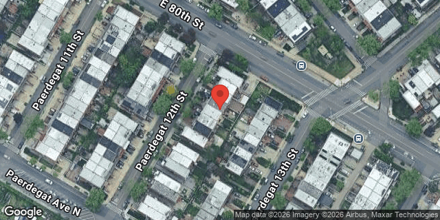 Aerial map of 34 PAERDEGAT 12 STREET, Brooklyn