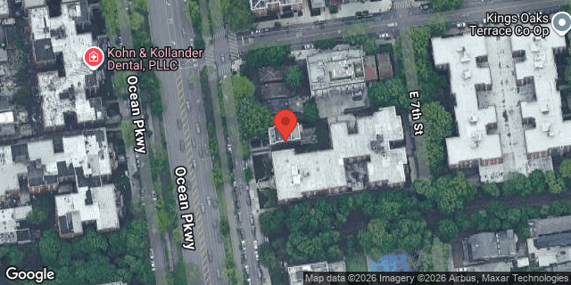 Aerial map of 815 OCEAN PARKWAY, Brooklyn