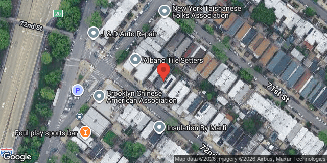 Aerial map of 813 72 STREET, Brooklyn