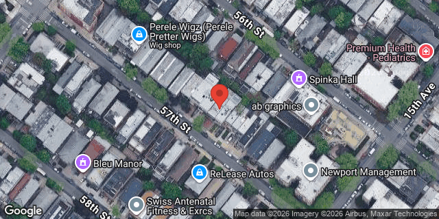 Aerial map of 1447 57 STREET, Brooklyn