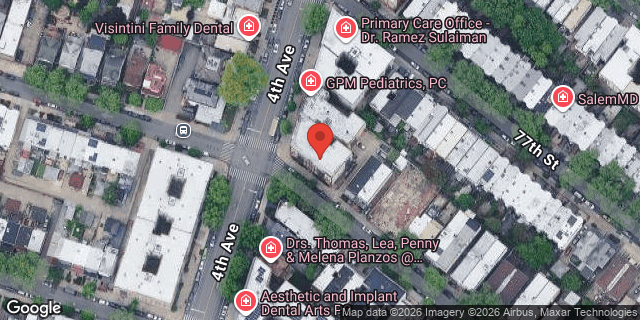 Aerial map of 7721 4 AVENUE, Brooklyn