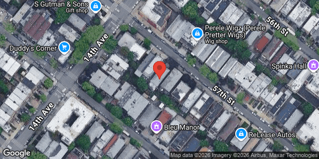 Aerial map of 1420 57 STREET, Brooklyn