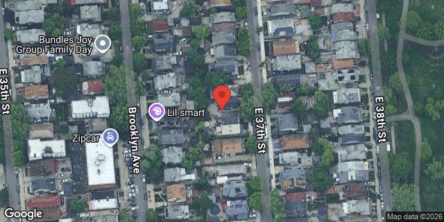 Aerial map of 1146 EAST 37 STREET, Brooklyn