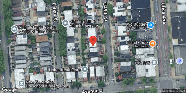 Aerial map of 1330 EAST 49 STREET, Brooklyn