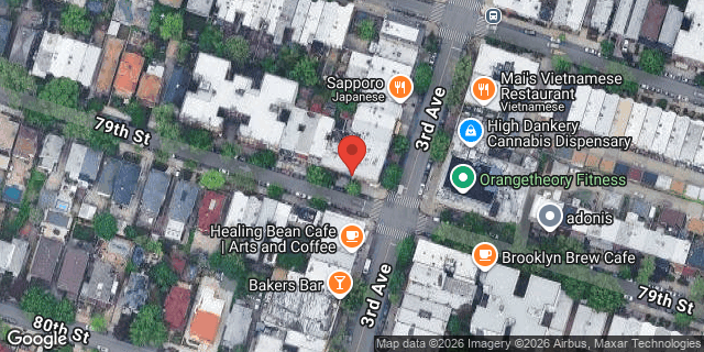 Aerial map of 7826 3 AVENUE, Brooklyn