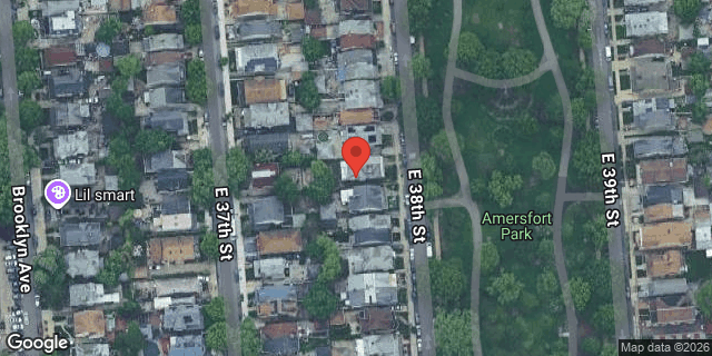 Aerial map of 1082 EAST 38 STREET, Brooklyn