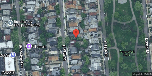 Aerial map of 1141 EAST 37 STREET, Brooklyn