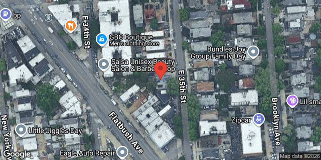 Aerial map of 1058 EAST 35 STREET, Brooklyn