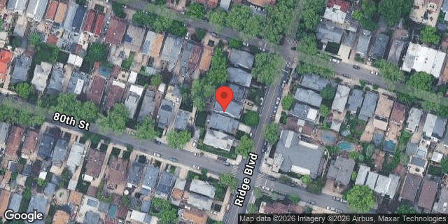 Aerial map of 7916 RIDGE BOULEVARD, Brooklyn