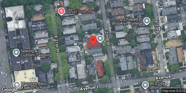 Aerial map of 956 EAST 22 STREET, Brooklyn