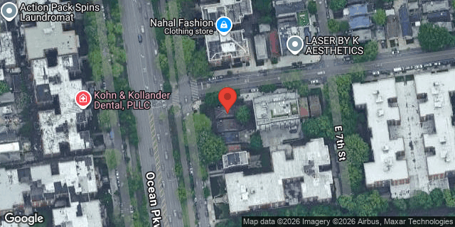 Aerial map of 801 OCEAN PARKWAY, Brooklyn