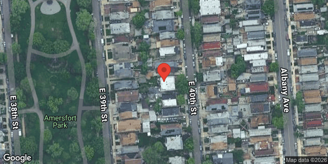 Aerial map of 1082 EAST 40 STREET, Brooklyn