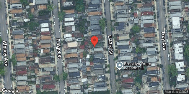 Aerial map of 1072 EAST 43 STREET, Brooklyn