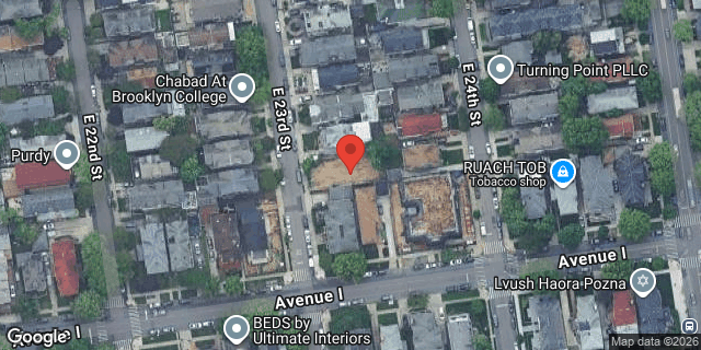 Aerial map of 881 EAST 23 STREET, Brooklyn