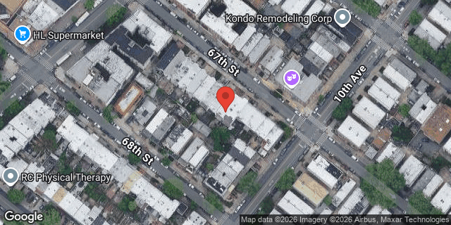 Aerial map of 970 67 STREET, Brooklyn