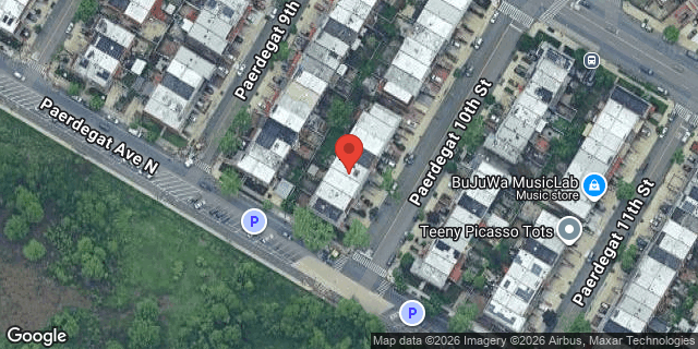 Aerial map of 9 PAERDEGAT 10 STREET, Brooklyn